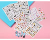 Halloween Nail Art Stickers Decals,12 Sheets Fall Nails Stickers and Nail Crystal Round Rhinestones & Multi Shapes Nail Gems for Nail Art Decorations